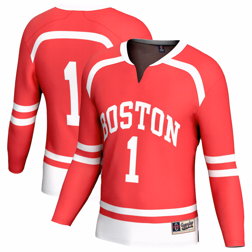 Youth GameDay Greats Scarlet Boston University Lightweight Collegiate Men's Hockey Fashion Jersey
