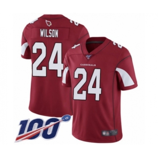 Men's Arizona Cardinals #24 Adrian Wilson Red Team Color Vapor Untouchable Limited Player 100th Season Football Jersey - Ujersey