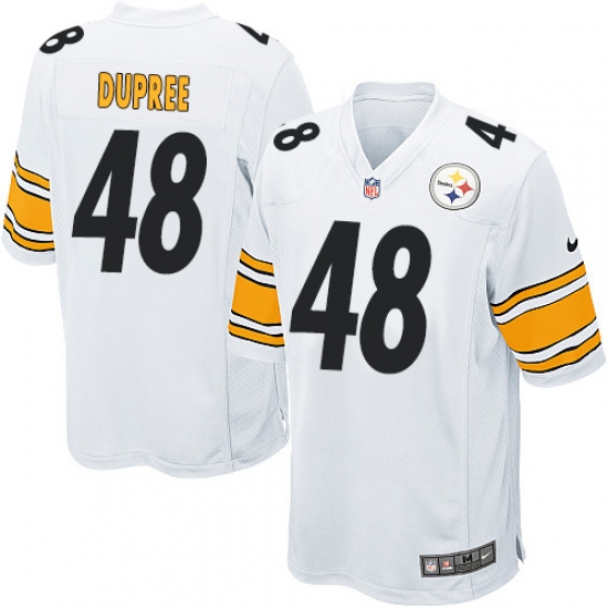Men's Nike Pittsburgh Steelers #48 Bud Dupree Game White NFL Jersey - Ujersey