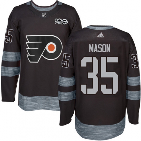Adidas Philadelphia Flyers #35 Steve Mason Black 1917-2017 100th Anniversary Stitched NHL Jersey - Ujersey