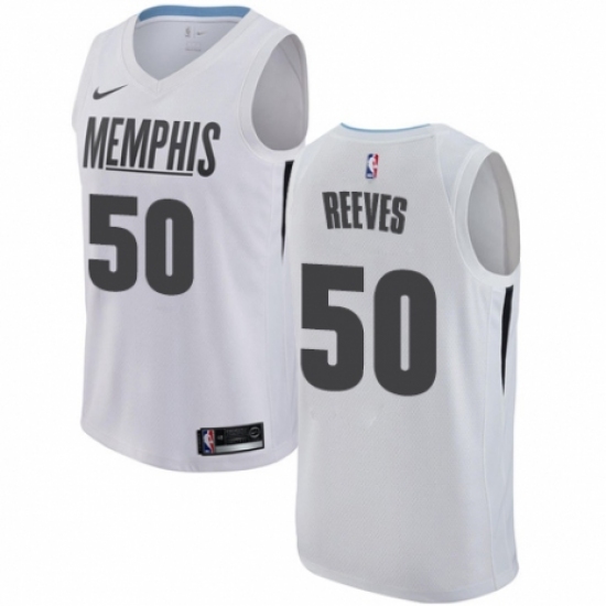 Women's Nike Memphis Grizzlies #50 Bryant Reeves Swingman White NBA Jersey - City Edition - Ujersey