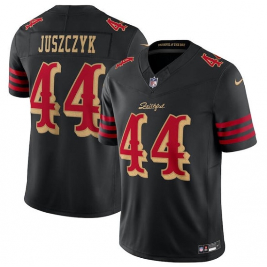 Men's San Francisco 49ers #44 Kyle Juszczyk Black 2025 F.U.S.E. “Rivalries” Vapor Limited Football Stitched Jersey - Ujersey