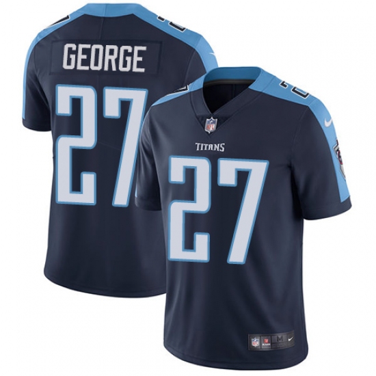 Youth Nike Tennessee Titans #27 Eddie George Navy Blue Alternate Vapor Untouchable Limited Player NFL Jersey - Ujersey