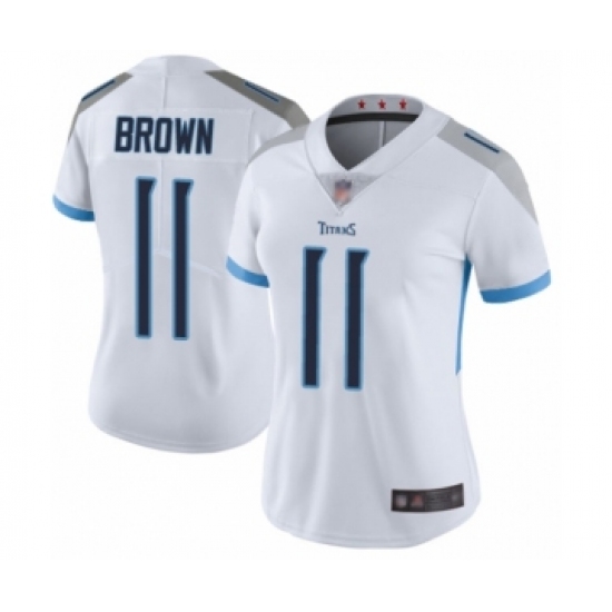 Women's Tennessee Titans #11 A.J. Brown White Vapor Untouchable Limited Player Football Jersey - Ujersey