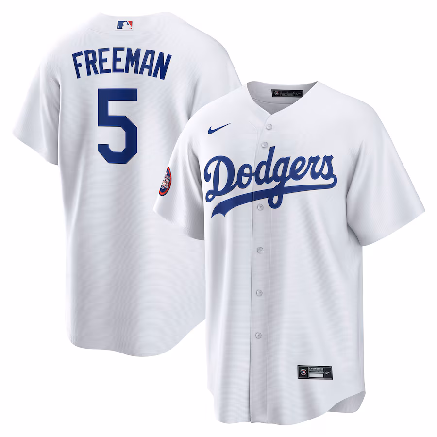 Men's Los Angeles Dodgers Freddie Freeman Nike White 2025 MLB World Tour: Tokyo Series Home Replica Player Jersey - Ujersey NHL