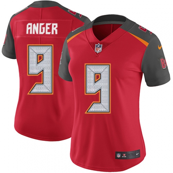 Women's Nike Tampa Bay Buccaneers #9 Bryan Anger Elite Red Team Color NFL Jersey - Ujersey
