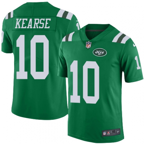 Men's Nike New York Jets #10 Jermaine Kearse Elite Green Rush Vapor Untouchable NFL Jersey - Ujersey