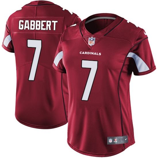 Women's Nike Arizona Cardinals #7 Blaine Gabbert Red Team Color Vapor Untouchable Limited Player NFL Jersey - Ujersey