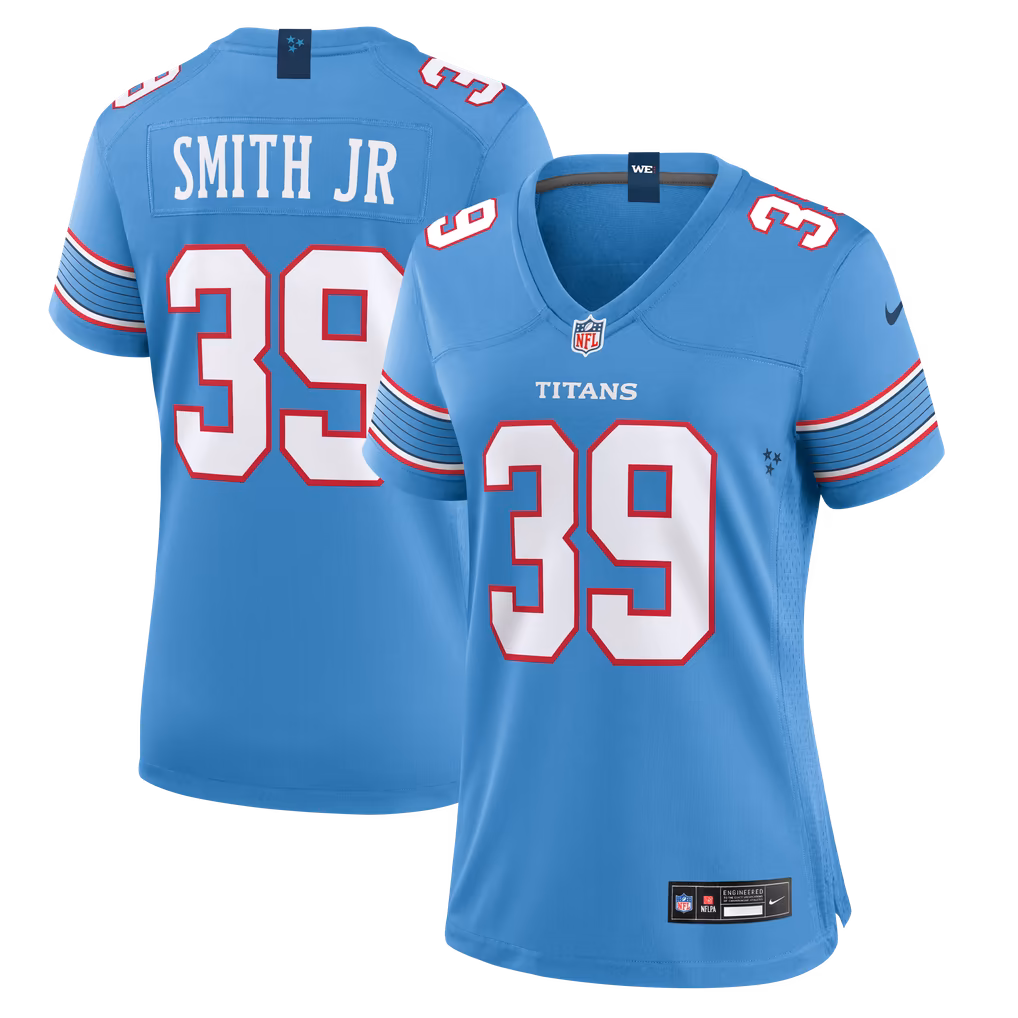 Women's Tennessee Titans Melvin Smith Jr Nike Light Blue Team Game Jersey