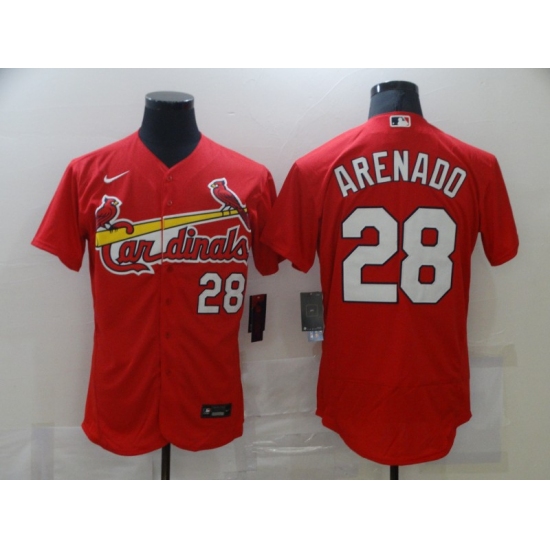 Men's St. Louis Cardinals #28 Nolan Arenado Nike Red Alternate Official Replica Jersey - Ujersey