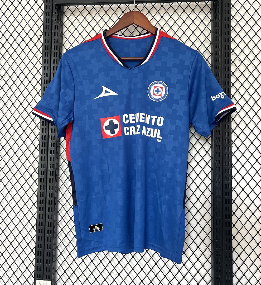 Cruz Azul Soccer Jersey Home Custom Shirt 2025-26 - ujerseystore