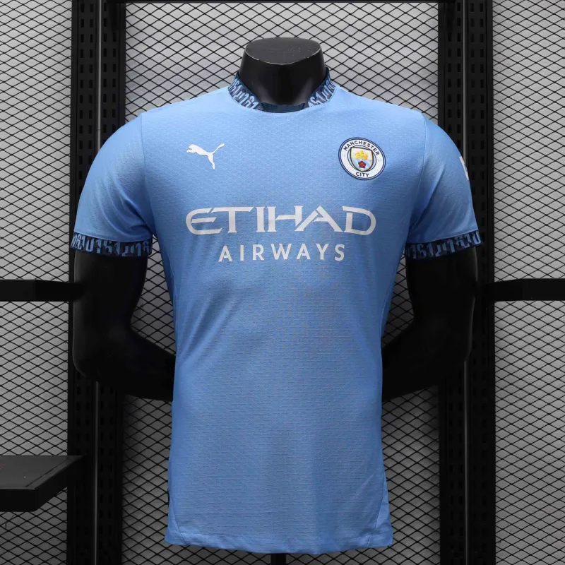 Manchester City Home Football Jersey Shirt 2024/25 - Ujersey NHL