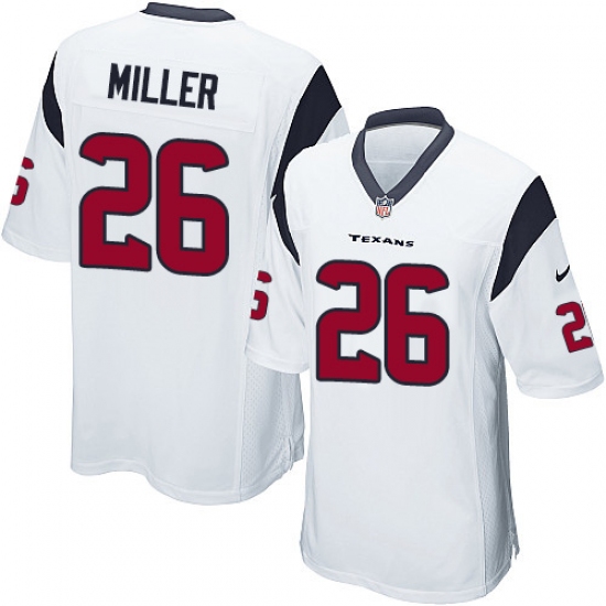 Men's Nike Houston Texans #26 Lamar Miller Game White NFL Jersey - Ujersey