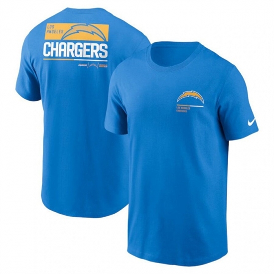 Men's Los Angeles Chargers Light Blue Team Incline T Shirt - Ujersey