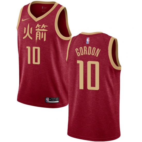 Youth Nike Houston Rockets #10 Eric Gordon Swingman Red NBA Jersey - 2018 19 City Edition - Ujersey