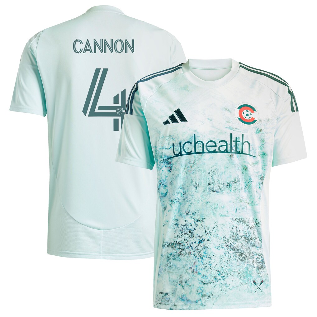 Men's Colorado Rapids Reggie Cannon adidas Green 2025 Headwaters Replica Player Jersey - Ujersey