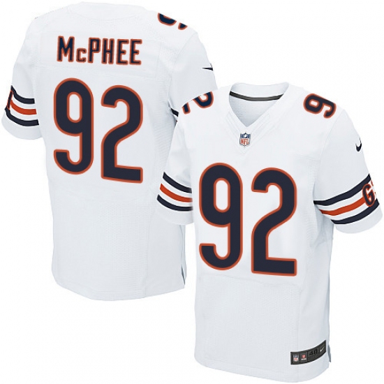 Men's Nike Chicago Bears #92 Pernell McPhee Elite White NFL Jersey - Ujersey