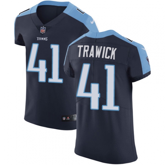 Men's Nike Tennessee Titans #41 Brynden Trawick Navy Blue Alternate Vapor Untouchable Elite Player NFL Jersey - Ujersey