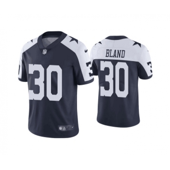 Men's Dallas Cowboys #30 DaRon Bland Navy Thanksgiving Vapor Limited Stitched Jersey - Ujersey