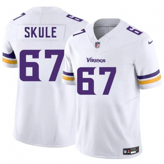 Men's Minnesota Vikings #67 Justin Skule White 2025 F.U.S.E. Vapor Untouchable Limited Football Stitched Jersey - Ujersey