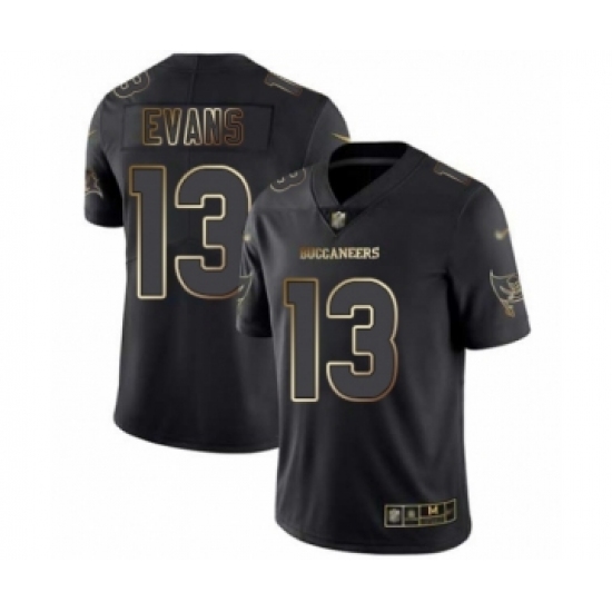 Men's Tampa Bay Buccaneers #13 Mike Evans Black Gold Vapor Untouchable Limited Football Jersey - Ujersey