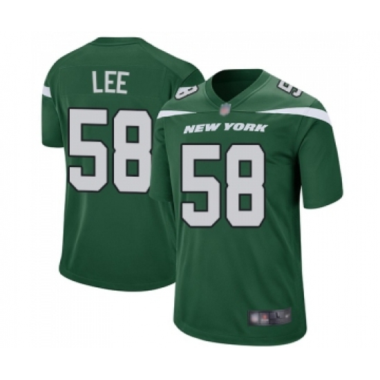 Men's New York Jets #58 Darron Lee Game Green Team Color Football Jersey - Ujersey