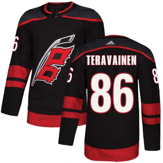 Men's Adidas Carolina Hurricanes #86 Teuvo Teravainen Premier Black Alternate NHL Jersey - Ujersey