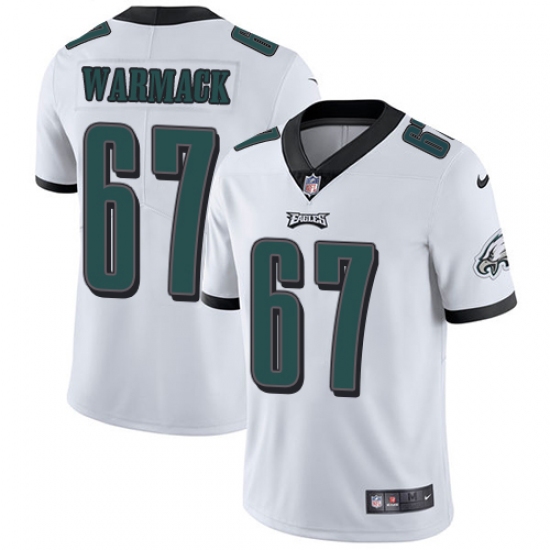 Youth Nike Philadelphia Eagles #67 Chance Warmack White Vapor Untouchable Limited Player NFL Jersey - Ujersey