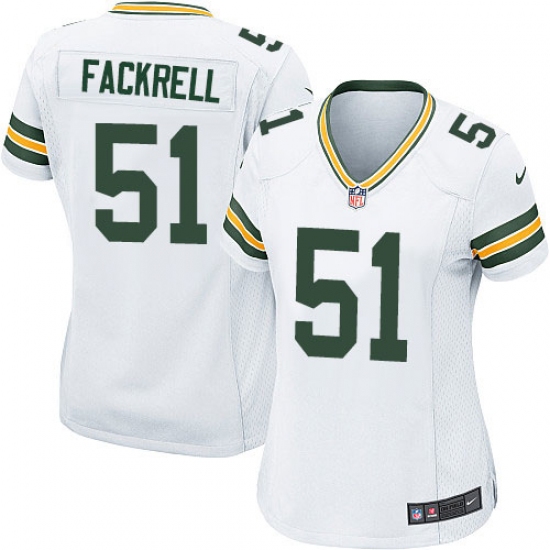 Women's Nike Green Bay Packers #51 Kyler Fackrell Game White NFL Jersey - Ujersey