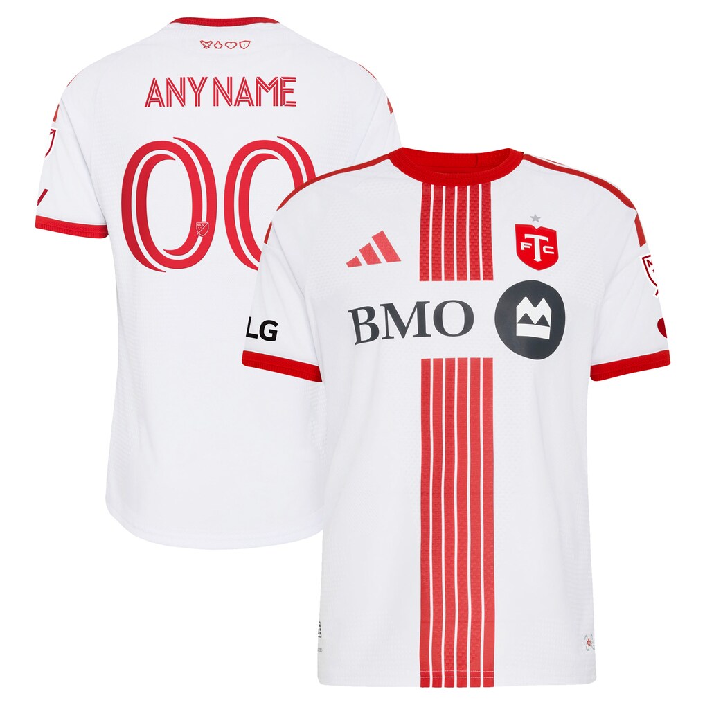 Men's Toronto FC adidas White 2026 Winter Kit On-Field Authentic Patch Custom Jersey - Ujersey