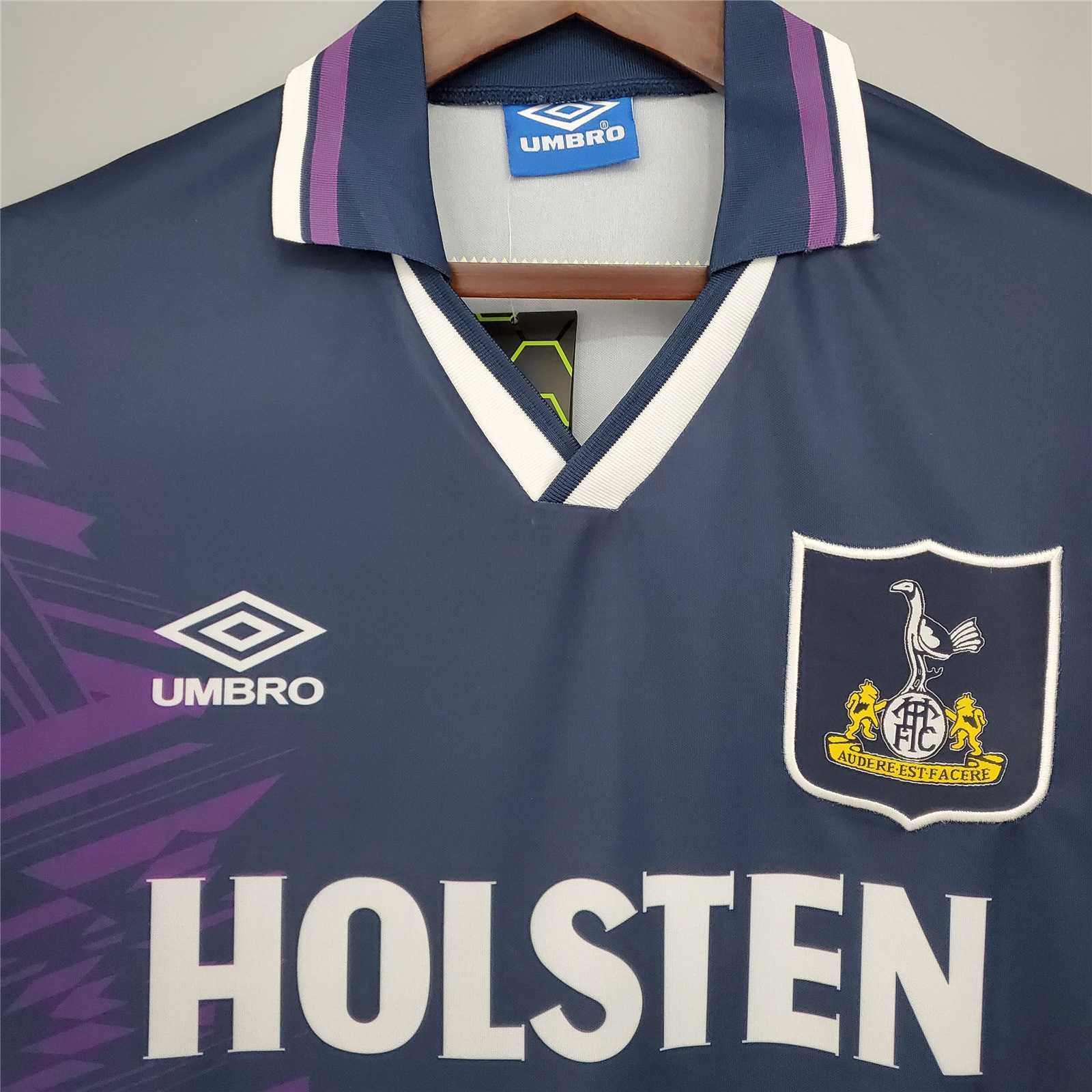 Tottenham Hotspur Retro Football Jersey Away Custom Shirt 1994/95 - Ujersey Shop