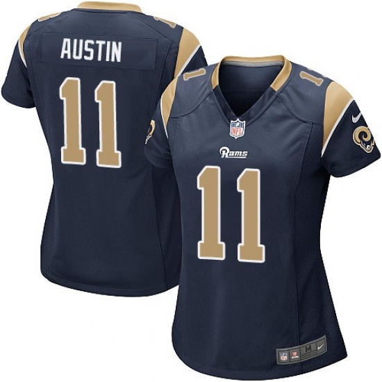Women's Nike Los Angeles Rams #11 Tavon Austin Game Navy Blue Team Color NFL Jersey - Ujersey