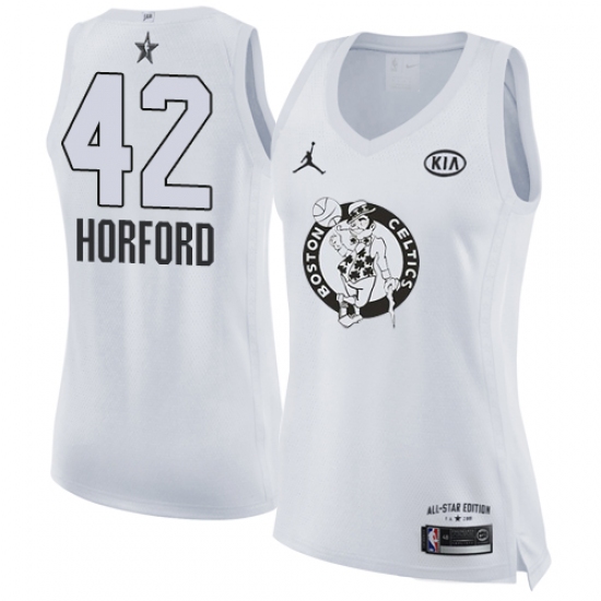 Women's Nike Jordan Boston Celtics #42 Al Horford Swingman White 2018 All-Star Game NBA Jersey
