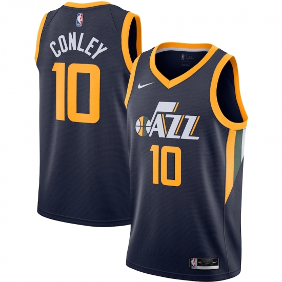 Men's Utah Jazz #10 Mike Conley Nike Navy 2020-21 Swingman Jersey - Ujersey
