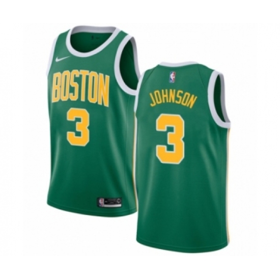 Women's Nike Boston Celtics #3 Dennis Johnson Green Swingman Jersey - Earned Edition - Ujersey