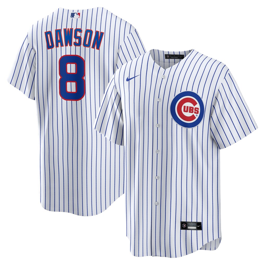 Men's Chicago Cubs Andre Dawson Nike White Home Retired Player Replica Jersey - Ujersey NHL