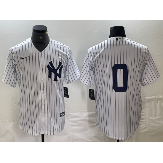 Men's New York Yankees #0 Marcus Stroman No Name White Cool Base Stitched Jersey - ujerseystore