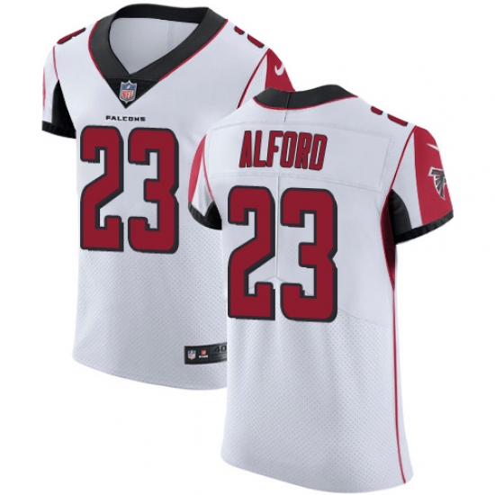 Men's Nike Atlanta Falcons #23 Robert Alford White Vapor Untouchable Elite Player NFL Jersey - Ujersey