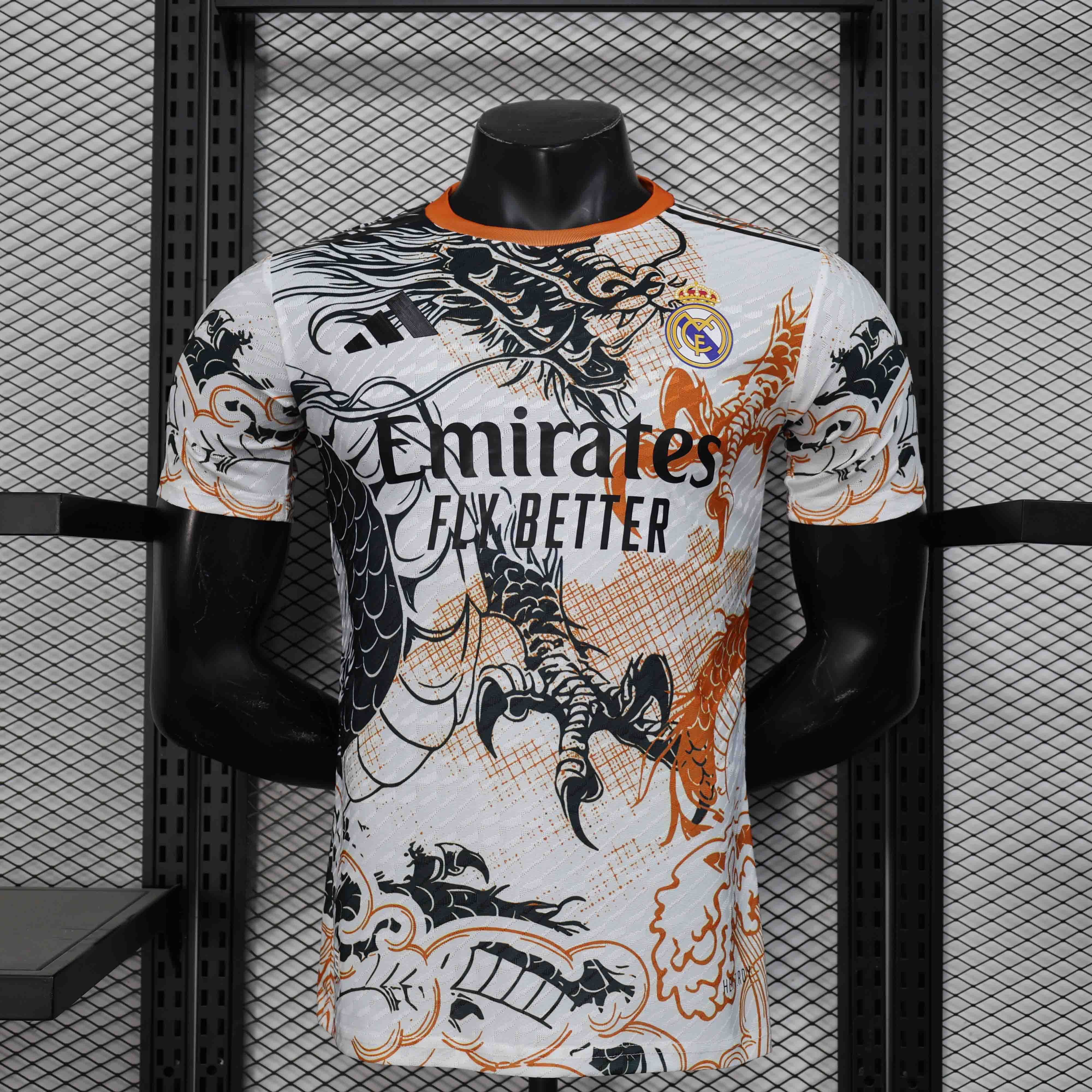 Real Madrid Soccer Jersey Dragon Special Edition Shirt 2025/26 - Ujersey NHL