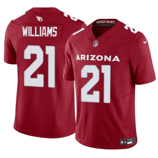Men's Arizona Cardinals #21 Garrett Williams Red 2024 F.U.S.E. Vapor Untouchable Limited Stitched Jersey - Ujersey