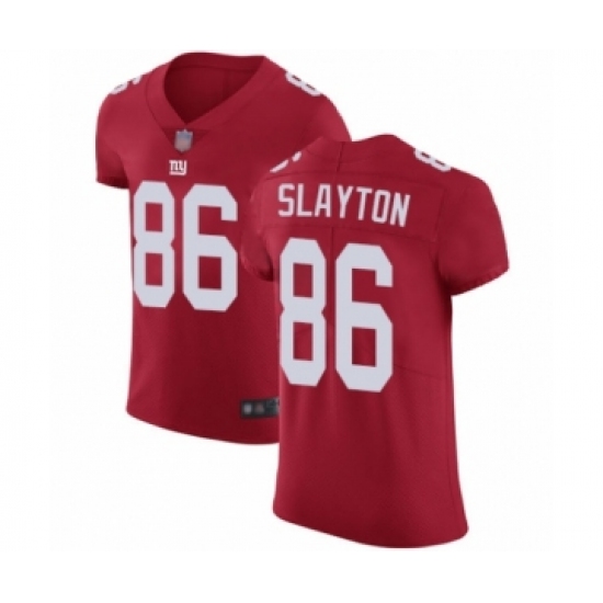 Men's New York Giants #86 Darius Slayton Red Alternate Vapor Untouchable Elite Player Football Jersey - Ujersey