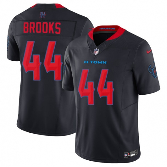 Men's Houston Texans #44 British Brooks Navy 2nd Alternate 2025 F.U.S.E. Vapor Limited Football Stitched Jersey