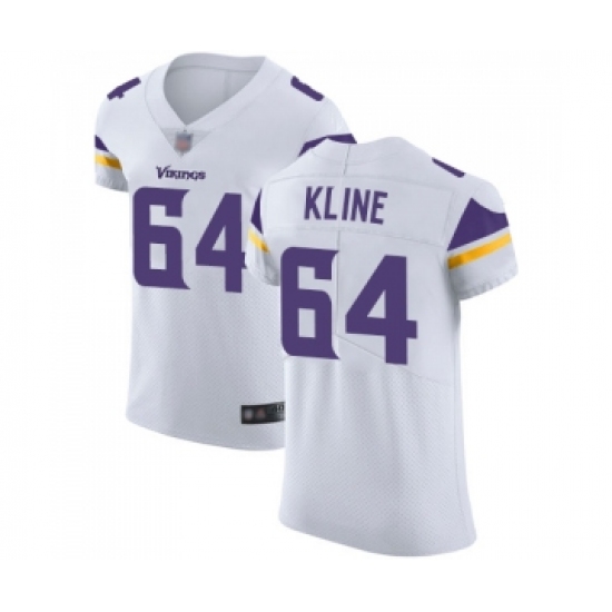 Men's Minnesota Vikings #64 Josh Kline White Vapor Untouchable Elite Player Football Jersey - Ujersey