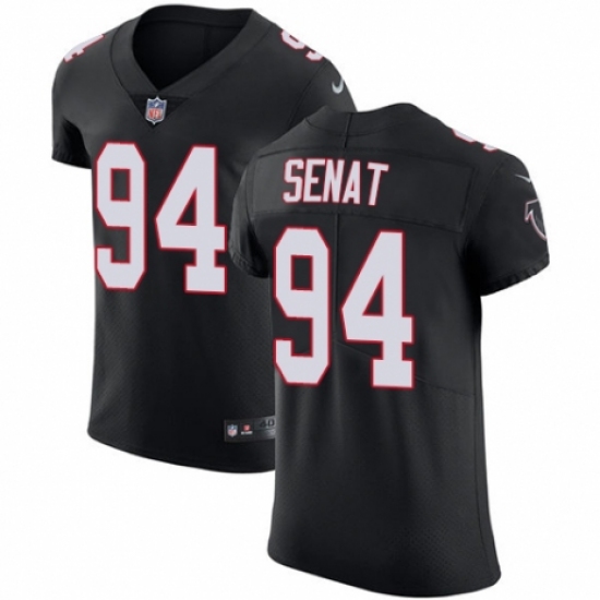 Men's Nike Atlanta Falcons #94 Deadrin Senat Black Alternate Vapor Untouchable Elite Player NFL Jersey - Ujersey