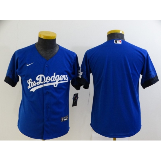 Youth Nike Los Angeles Dodgers Blank Blue City Player Jersey - Ujersey