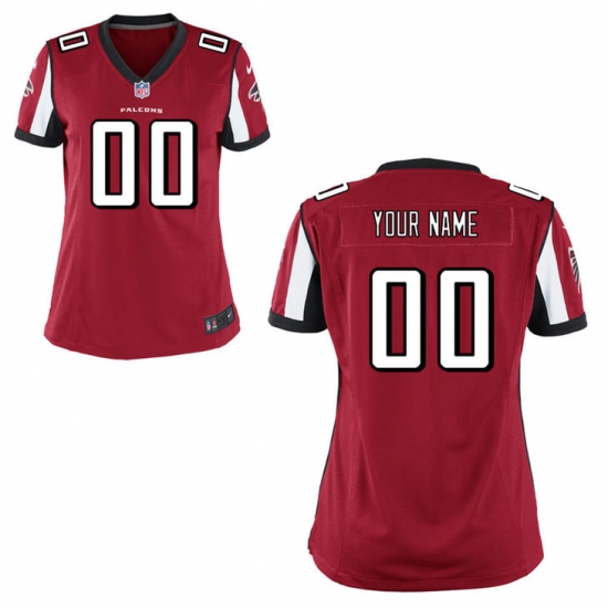 Women's Atlanta Falcons Nike Red Custom Game Jersey