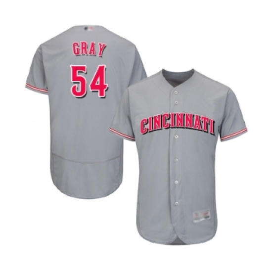 Men's Cincinnati Reds #54 Sonny Gray Grey Road Flex Base Authentic Collection Baseball Jersey - Ujersey