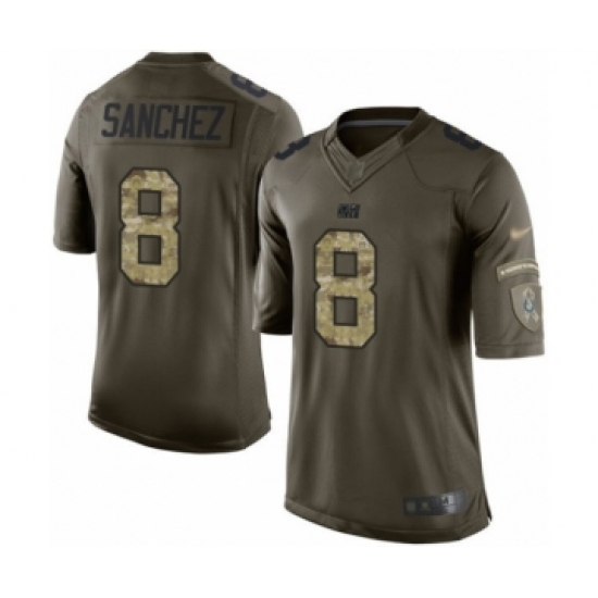 Men's Indianapolis Colts #8 Rigoberto Sanchez Elite Green Salute to Service Football Jersey - Ujersey