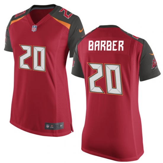 Women's Nike Tampa Bay Buccaneers #20 Ronde Barber Game Red Team Color NFL Jersey - Ujersey