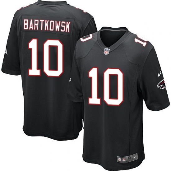 Men's Nike Atlanta Falcons #10 Steve Bartkowski Game Black Alternate NFL Jersey - Ujersey